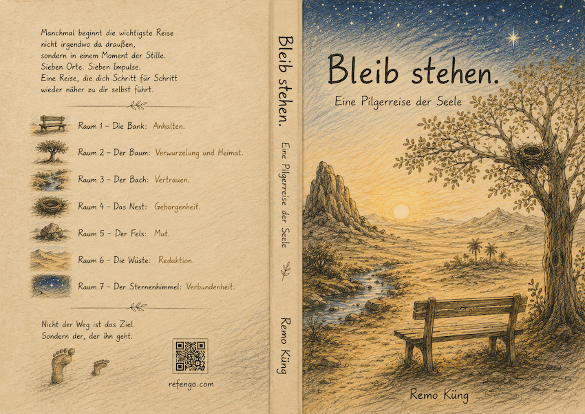 Buchcover Bleib stehen – Eine Pilgerreise der Seele